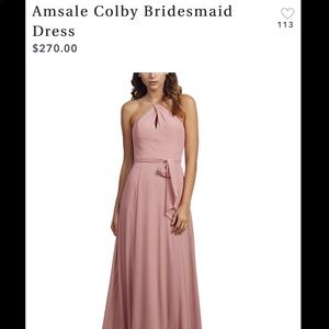 Amsale Colby - Blush Size 8 altered to fit size 6